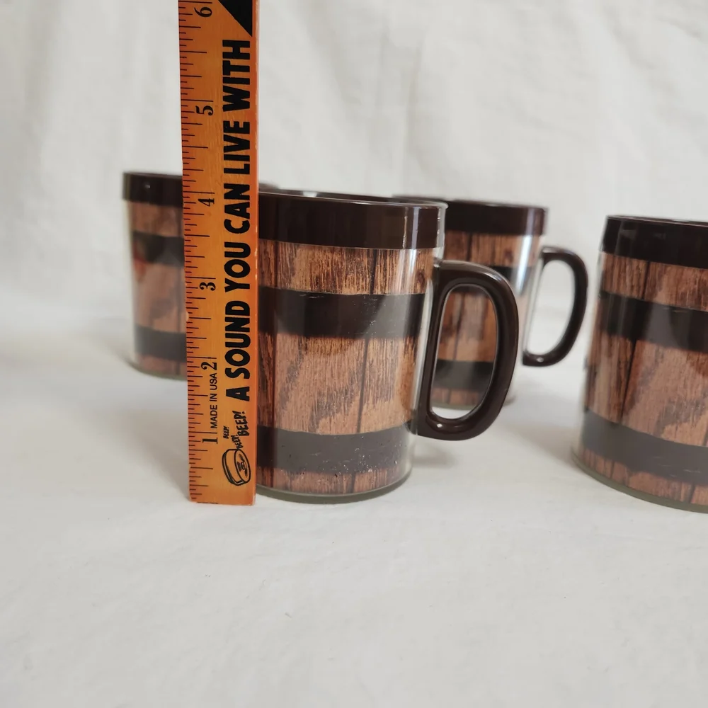 Dart Industries Thermo Serv Old Oaken Bucket Coffee Mugs